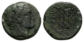 Thrace, Lysimacheia. Ae, 3.49 g 16.36 mm. Circa 309-220 BC.
