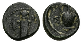 Thrace, Sestos. AE, 2.07 g 12.35 mm. Circa 300 BC.