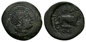 Kings of Thrace, (Macedonian). Lysimachos, Ae. 5.26 g 21.52 mm. Lysimacheia, 305-281 BC.