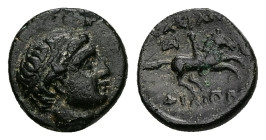 Kings of Macedon, Philip II. Ae, 1.43 g 11.08 mm. 359-336 BC.