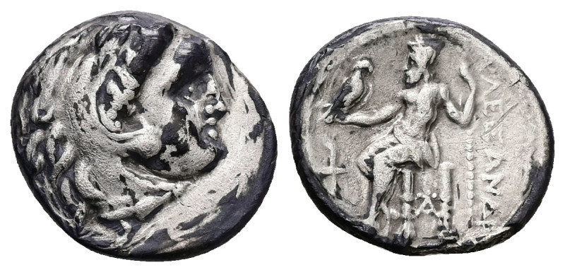 Kings of Macedon, Alexander III 'the Great', AR Drachm, 3.78 g 18.49 mm. 336-323...