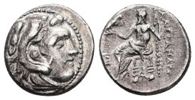 Kings of Macedon, Alexander III 'the Great', AR Drachm, 3.55 g 17.09 mm. 336-323 BC.
