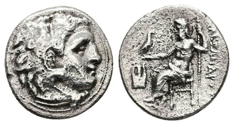 Kings of Macedon, Alexander III 'the Great', AR Drachm, 3.77 g 17.83 mm. 336-323...