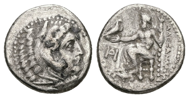Kings of Macedon, Alexander III 'the Great', AR Drachm, 4.03 g 17.04 mm. 336-323...
