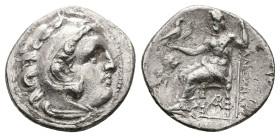 Kings of Macedon, Alexander III 'the Great', AR Drachm, 4.03 g 19.30 mm. 336-323 BC.