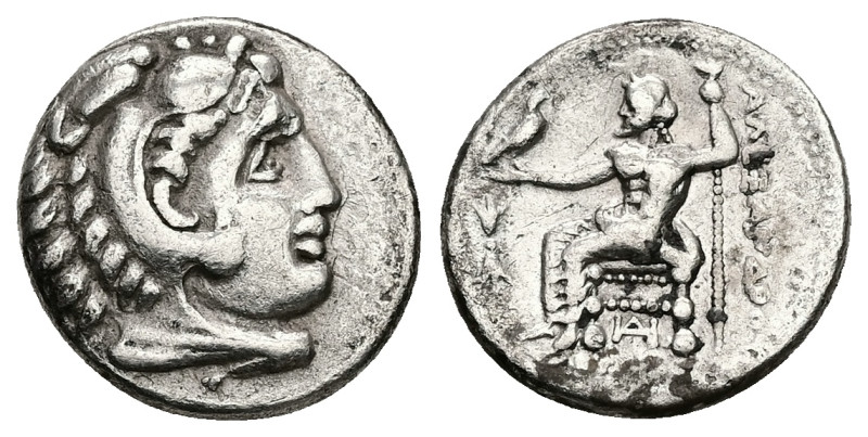 Kings of Macedon, Alexander III 'the Great', AR Drachm, 4.05 g 17.55 mm. 336-323...
