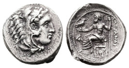 Kings of Macedon, Alexander III 'the Great', AR Drachm, 4.05 g 18.09 mm. 336-323 BC.