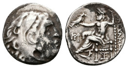 Kings of Macedon, Alexander III 'the Great', AR Drachm, 4.10 g 18.57 mm. 336-323 BC.
