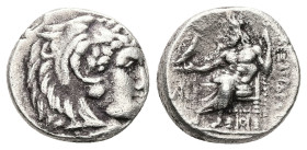 Kings of Macedon, Alexander III 'the Great', AR Drachm, 4.11 g 16.08 mm. 336-323 BC.