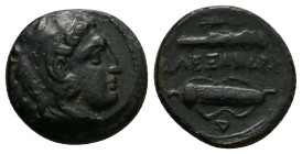 Kings of Macedon, Alexander III 'the Great'. Ae, 5.42 g 18.89 mm. 336-323 BC.