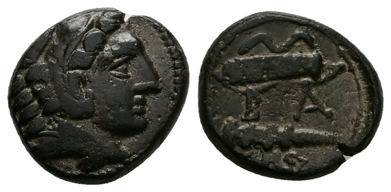 Kings of Macedon, Alexander III 'the Great'. Ae, 6.12 g 17.75 mm. 336-323 BC.