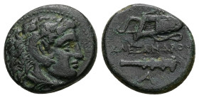 Kings of Macedon, Alexander III "the Great", Ae, 6.26 g 19.37 mm. 336-323 BC.