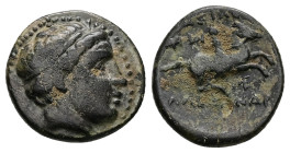 Kings of Macedon. Alexander III "the Great". Ae, 4.17 g 18.35 mm. 336-323 BC.