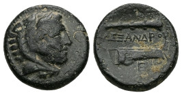Kings of Macedon, Alexander III 'the Great', Ae, 6.40 g 18.99 mm. 336-323 BC.