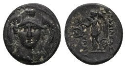 Seleukid Kingdom. Antiochos I Soter. Ae, 2.73 g 15.13 mm. 281-261 BC.