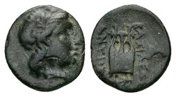Seleukid Kingdom, Antiochos II Theos. Ae, 1.64 g 13.90 mm. Circa 261-246 BC.