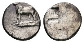 Bithynia, Kalchedon. AR Half Siglos, 2.35 g 13.94 mm. Circa 340-320 BC.