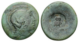 Troas, Assos. Ae, 7.83 g 20.89 mm. 4th-3rd centuries BC.