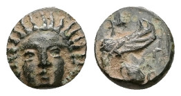 Troas. Gergis. Ae, 0.85 g 9.50 mm. Circa 400-241 BC.
