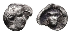Troas, Neandria. AR Hemiobol, 0.26 g 7.72 mm. 5th century BC.
