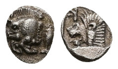 Mysia, Kyzikos. AR Hemiobol, 0.38 g 7.91 mm. 5th century BC.