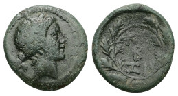 Mysia, Kyzikos, Ae, 3.68 g 18.19 mm. Circa 2nd-1st centuries BC.