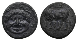 Mysia, Parion. AR Hemidrachm, 2.18 g 13.39 mm. 4th century BC.