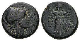 Mysia, Pergamon. Ae, 7.30 g 19.07 mm. Mid-late 2nd century BC.