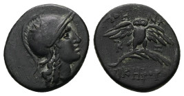 Mysia, Pergamon. AE, 3.31 g 18.14 mm. Circa 200-133 BC.