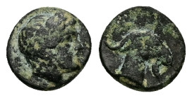 Aeolis, Aigai. Ae, 1.00 g 9.90 mm. 4th-3rd centuries BC.