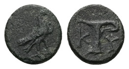 Aeolis, Kyme. Ae, 0.84 g 9.85 mm. Circa 4th-3rd century BC.