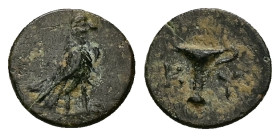 Aeolis, Kyme. Ae, 0.87 g 11.37 mm. Circa 4th-3rd century BC.