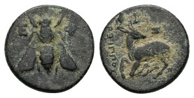 Ionia, Ephesos. Ae, 2.23 g 14.67 mm. Circa 390-300 BC.