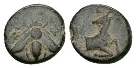 Ionia, Ephesos. Ae, 1.73 g 12.86 mm. Circa 390-380 BC.