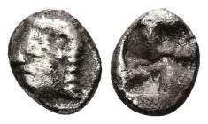 Ionia, Kolophon. AR Diobol, 1.03 g 9.74 mm. Circa 530/25-500 BC.