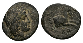 Ionia, Kolophon. Ae, 1.93 g 14.86 mm. Circa 330-280 BC.