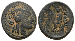 Ionia, Smyrna. AE. 13.43 g 24.79 mm. Circa 2nd-1st Century BC.