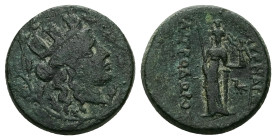 Ionia, Smyrna. Ae, 6.30 g 19.07 mm. Circa 1th century BC.
