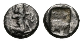 Persia, Achaemenid Empire. AR ¼ siglos, 0.75 g 7.97 mm. Circa 375 - 336 BC.