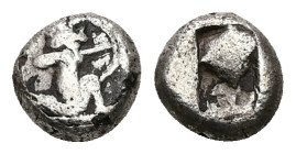 Persia, Achaemenid Empire. AR 1/6 Siglos, 0.80 g 7.82 mm. 505-480 BC.