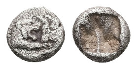 Kings of Lydia, Sardes. Kroisos, AR 1/24 Stater. 0.38 g 6.58 mm. Circa 564/53-550/39 BC.