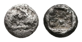 Kings of Lydia, Sardes. Kroisos, AR 1/24 Stater. 0.38 g 6.49 mm. Circa 564/53-550/39 BC
