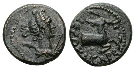 Lydia. Hierocaesaraea. Pseudo-autonomous. Ae, 3.44 g 16.48 mm. Circa AD 100-150.