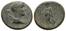 Lydia, Sardes. Ae, 7.87 g 23.79 mm. Circa 133-27 BC.