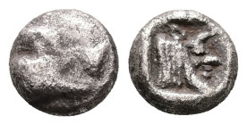Dynasts of Lycia. Uncertain dynast, AR Diobol, 1.21 g 8.92 mm. Circa 500-480 BC.