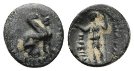 Pamphylia. Perge. Ae, 1.95 g 13.92 mm. 260-230 BC.