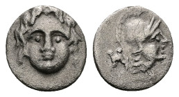 Pisidia, Selge. AR Obol, 0.82 g 11.07 mm. Circa 350-300 BC.