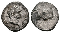Vespasian, AD 69-79. AR, Denarius. 2.15 g. 18.15 mm. Rome.
