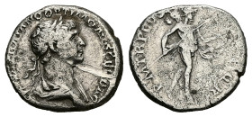 Trajan, AD 98-117. AR, Denarius. 3.29 g. 18.00 mm. Rome.