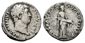 Hadrian, AD 117-138. AR, Denarius. 2.90 g. 18.84 mm. Rome.